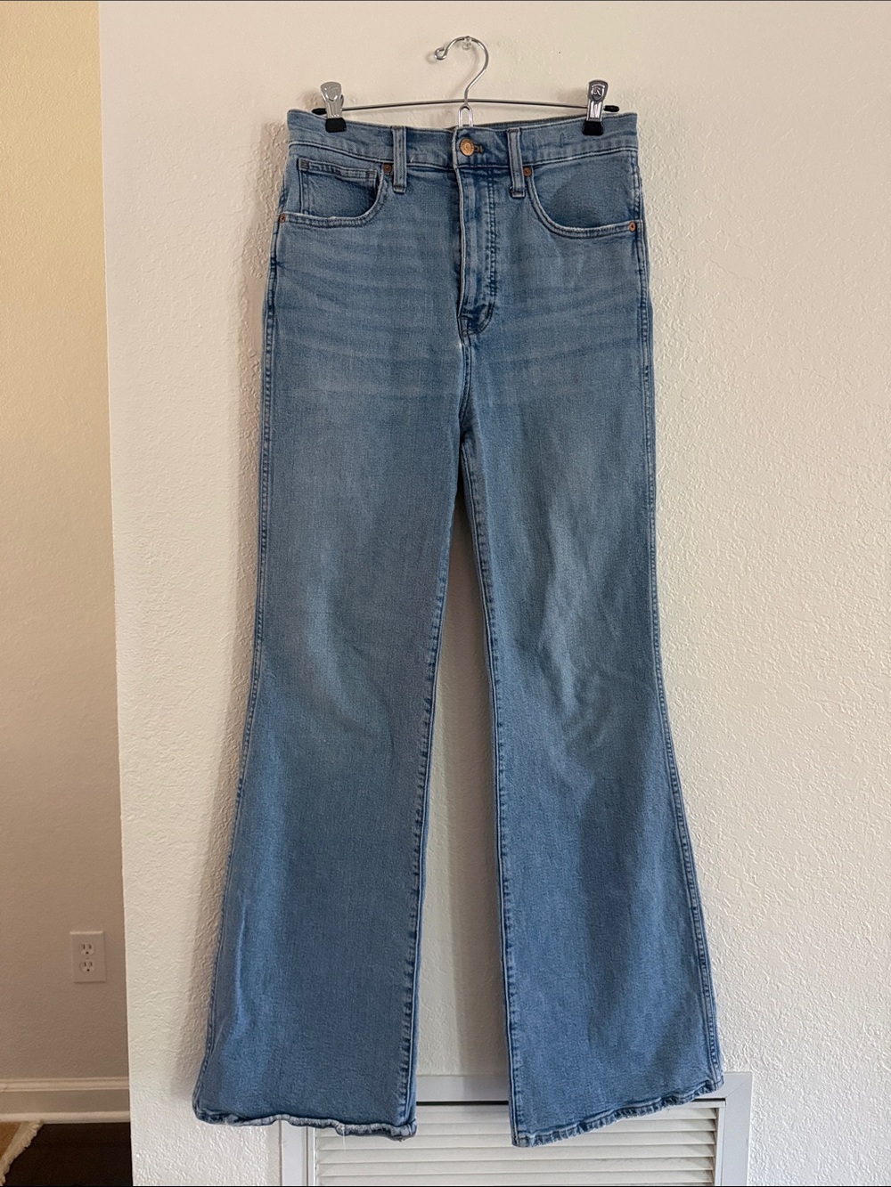Madewell Light Blue High-Rise Flare Jeans